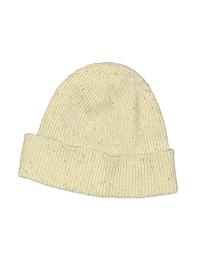 Pre-owned Assorted Brands Beanie Hat In Ivory