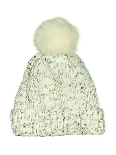 Pre-owned Assorted Brands Beanie Hat In Ivory