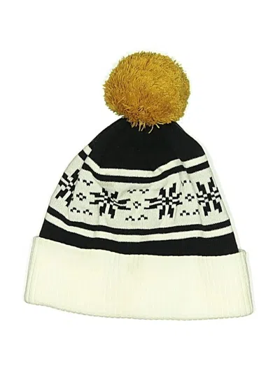 Pre-owned Assorted Brands Beanie Hat In Ivory