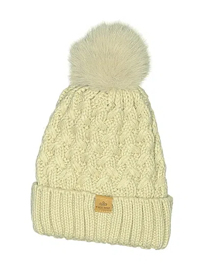 Pre-owned Assorted Brands Beanie Hat In Ivory