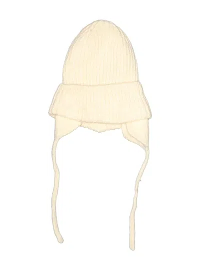 Pre-owned Assorted Brands Beanie Hat In Ivory