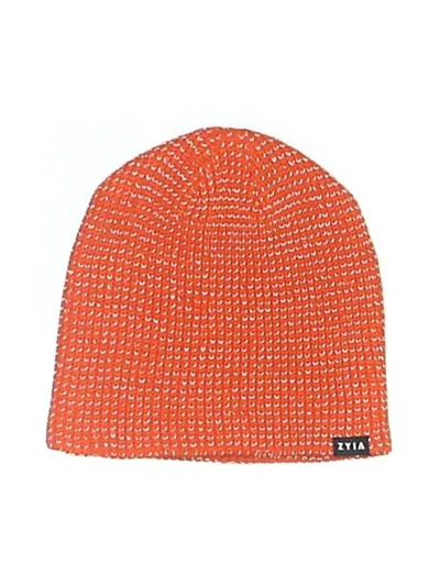 Pre-owned Assorted Brands Beanie Hat In Orange