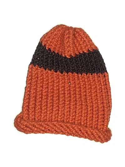 Pre-owned Assorted Brands Beanie Hat In Orange