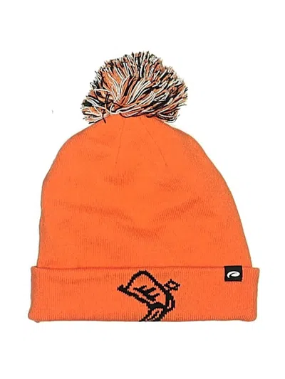 Pre-owned Assorted Brands Beanie Hat In Orange