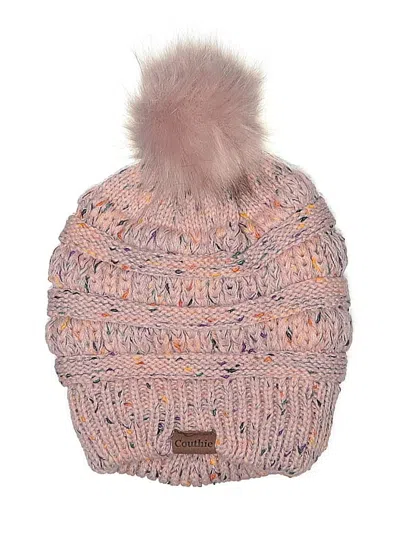 Pre-owned Assorted Brands Beanie Hat In Pink
