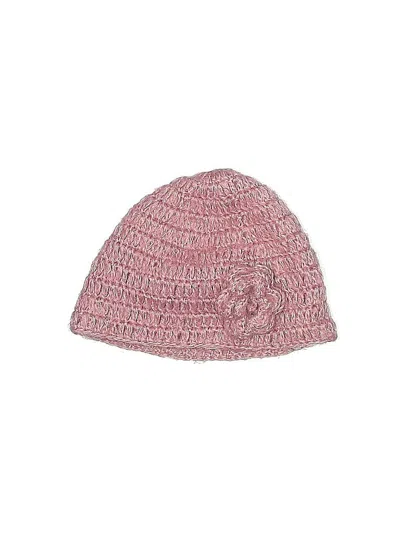 Pre-owned Assorted Brands Kids' Beanie Hat In Pink