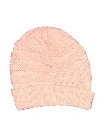 Pre-owned Assorted Brands Beanie Hat In Pink