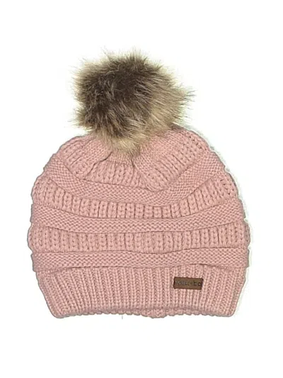 Pre-owned Assorted Brands Beanie Hat In Pink