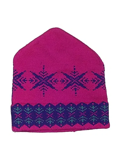 Pre-owned Assorted Brands Beanie Hat In Pink