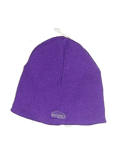 Pre-owned Assorted Brands Beanie Hat In Purple