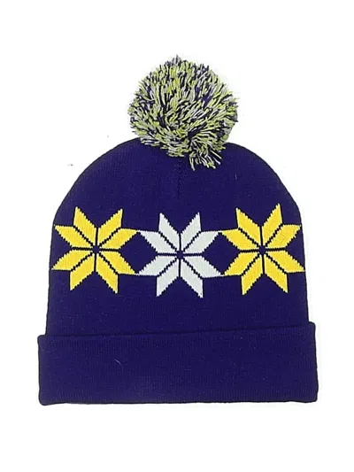 Pre-owned Assorted Brands Beanie Hat In Purple