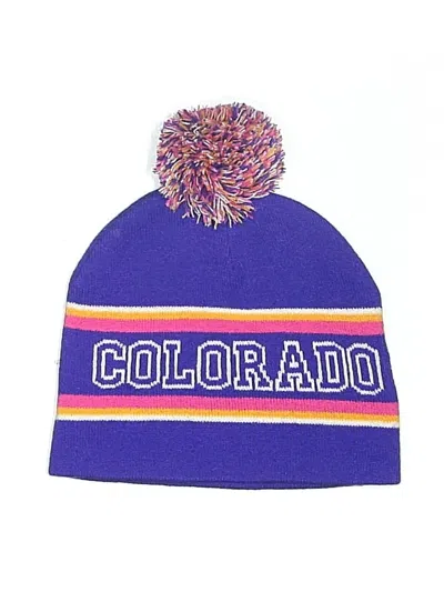 Pre-owned Assorted Brands Beanie Hat In Purple
