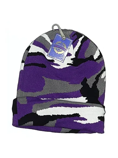 Pre-owned Assorted Brands Beanie Hat In Purple