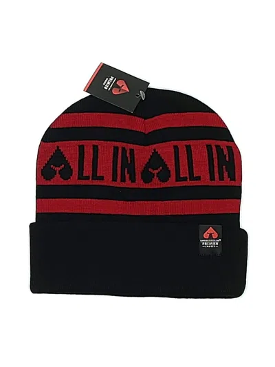 Pre-owned Assorted Brands Beanie Hat In Red