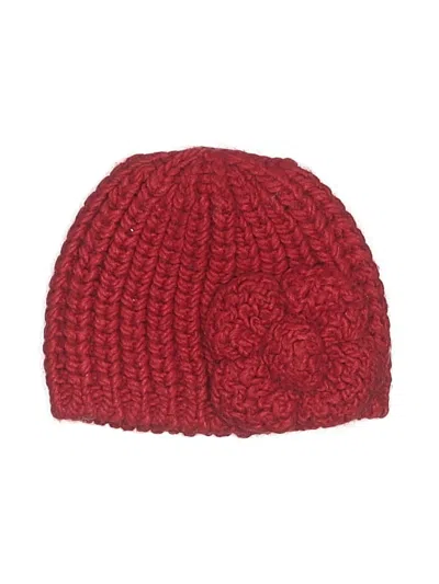 Pre-owned Assorted Brands Beanie Hat In Red