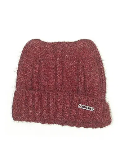 Pre-owned Assorted Brands Beanie Hat In Red