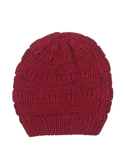 Pre-owned Assorted Brands Beanie Hat In Red