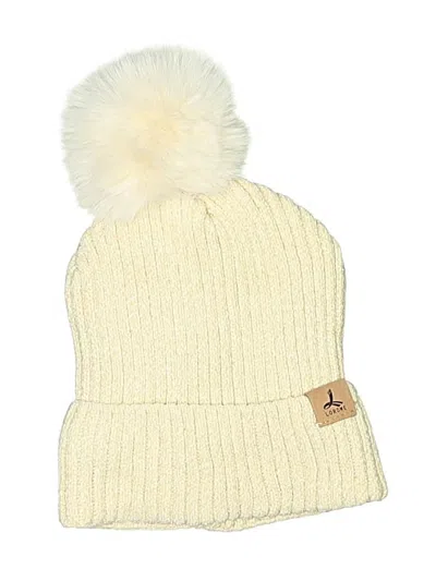 Pre-owned Assorted Brands Beanie Hat In Tan