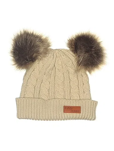Pre-owned Assorted Brands Kids' Beanie Hat In Tan