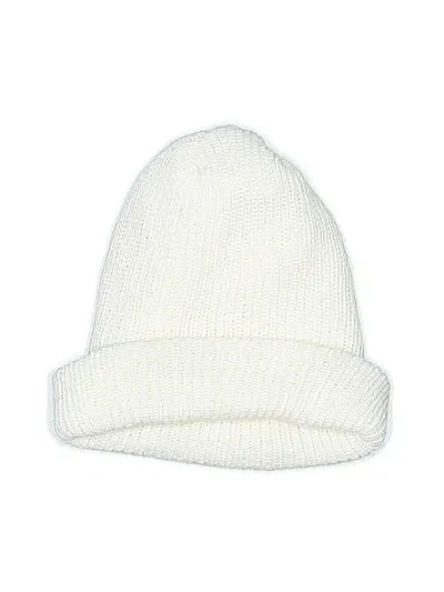 Pre-owned Assorted Brands Beanie Hat In White