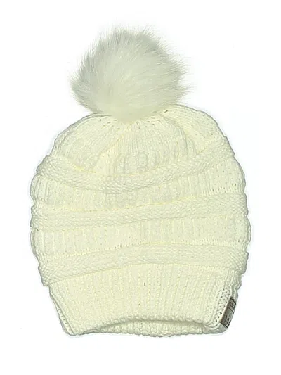 Pre-owned Assorted Brands Beanie Hat In White