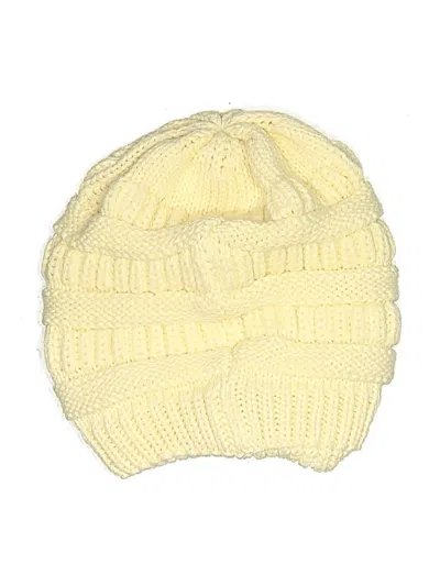 Pre-owned Assorted Brands Beanie Hat In White