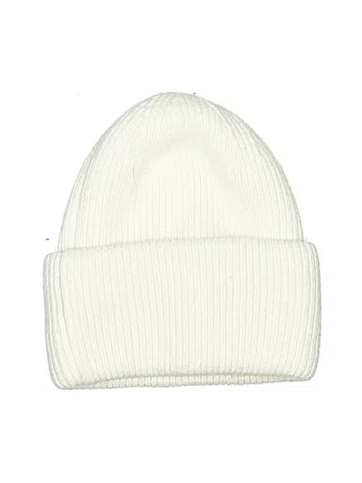 Pre-owned Assorted Brands Beanie Hat In White