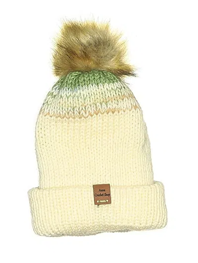 Pre-owned Assorted Brands Beanie Hat In White