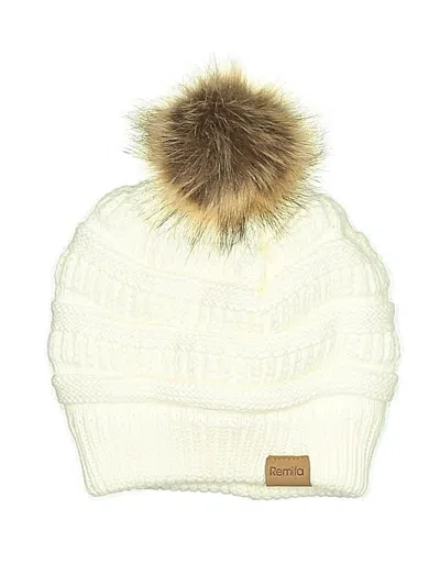 Pre-owned Assorted Brands Beanie Hat In White