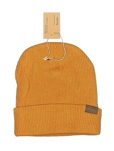 Pre-owned Assorted Brands Beanie Hat In Yellow