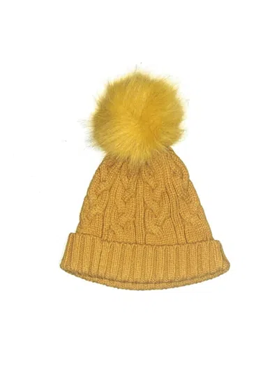 Pre-owned Assorted Brands Beanie Hat In Yellow