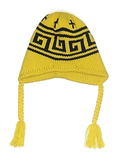 Pre-owned Assorted Brands Beanie Hat In Yellow