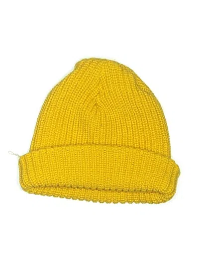 Pre-owned Assorted Brands Beanie Hat In Yellow