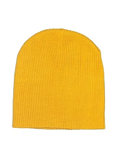Pre-owned Assorted Brands Beanie Hat In Yellow