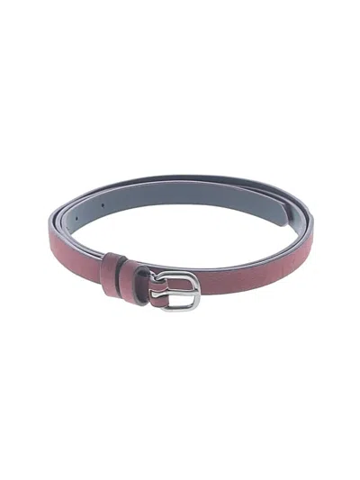 Pre-owned Assorted Brands Belt In Burgundy