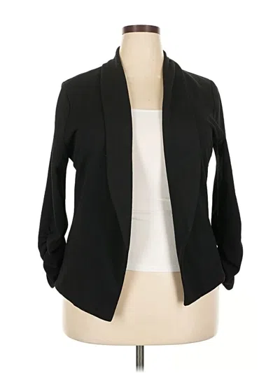 Pre-owned Assorted Brands Blazer Jacket In Black