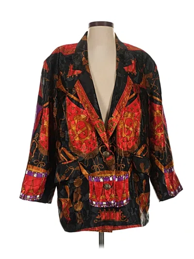 Pre-owned Assorted Brands Blazer Jacket In Black