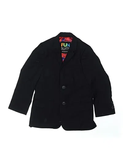 Pre-owned Assorted Brands Kids' Blazer Jacket In Black