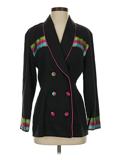 Pre-owned Assorted Brands Blazer Jacket In Black