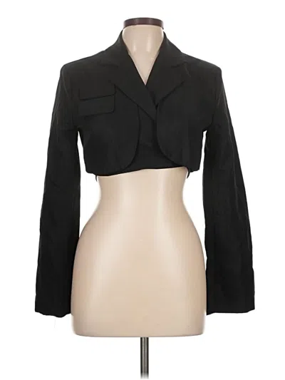 Pre-owned Assorted Brands Blazer Jacket In Black
