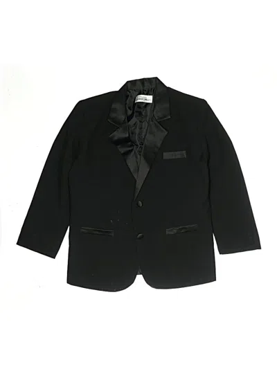 Pre-owned Assorted Brands Kids' Blazer Jacket In Black