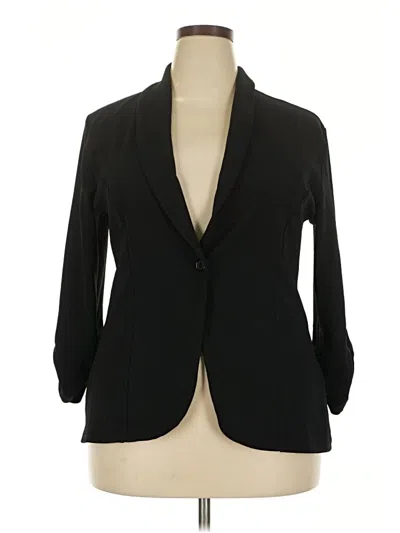 Pre-owned Assorted Brands Blazer Jacket In Black
