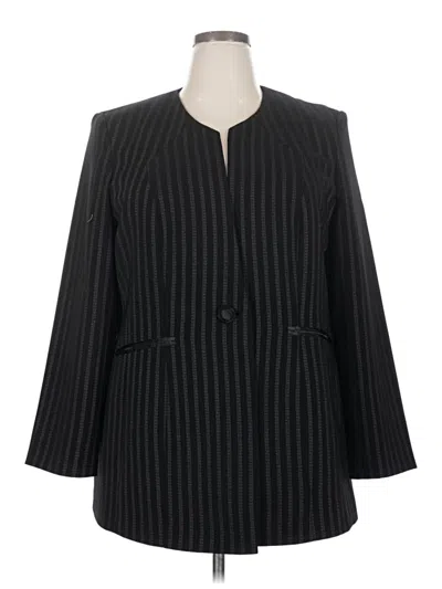 Pre-owned Assorted Brands Blazer Jacket In Black