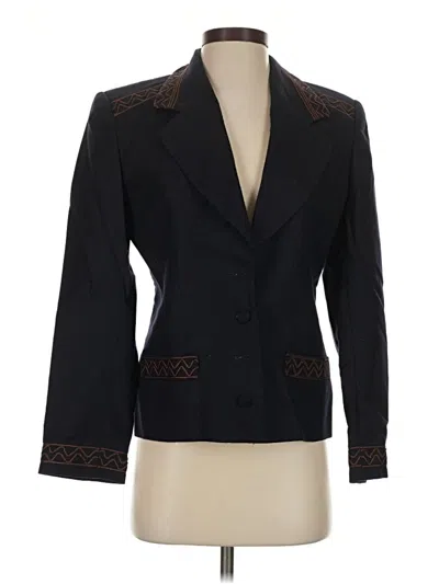 Pre-owned Assorted Brands Blazer Jacket In Black