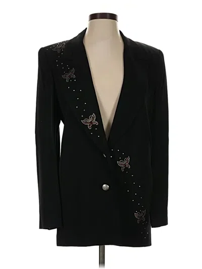 Pre-owned Assorted Brands Blazer Jacket In Black