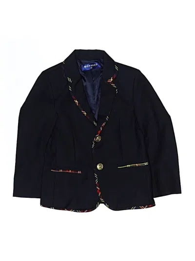 Pre-owned Assorted Brands Kids' Blazer Jacket In Black