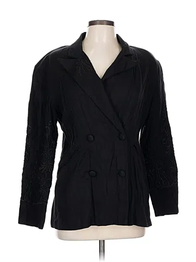 Pre-owned Assorted Brands Blazer Jacket In Black