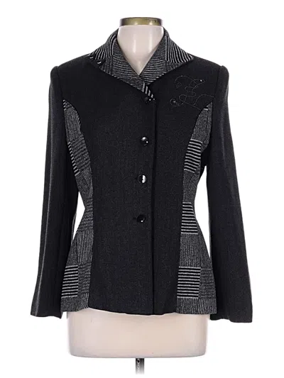 Pre-owned Assorted Brands Blazer Jacket In Black