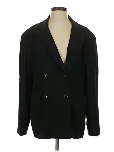Pre-owned Assorted Brands Blazer Jacket In Black