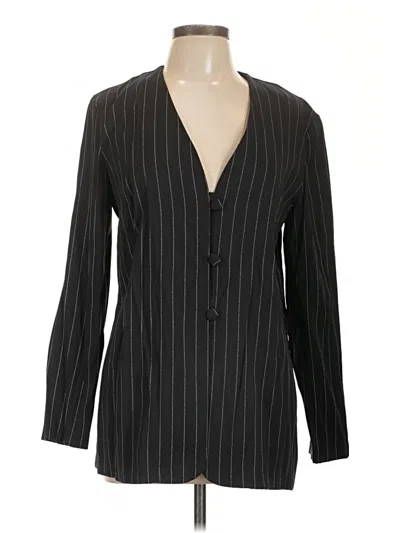 Pre-owned Assorted Brands Blazer Jacket In Black
